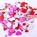 Ruisita 600 Pieces Foam Heart Stickers Self-Adhesive Heart Shapes Stickers for Valentine's Day Decoration, Assorted Colors and Sizes