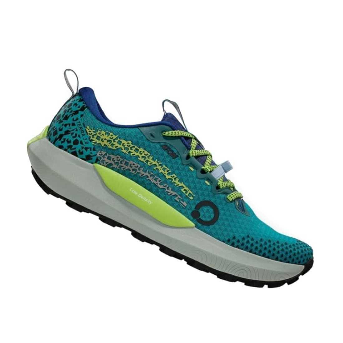 Fluchos Atom by Terra 3.0 AT201 Teal – Zapatillas Trail Running Hombre | Atom Grip™, Tacos 4 mm y máxima Estabilidad