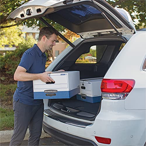 Bankers Box Liberty Heavy-Duty Storage Boxes, Fastfold, String And Button, Legal, Case Of 12 (00012) #TOP1