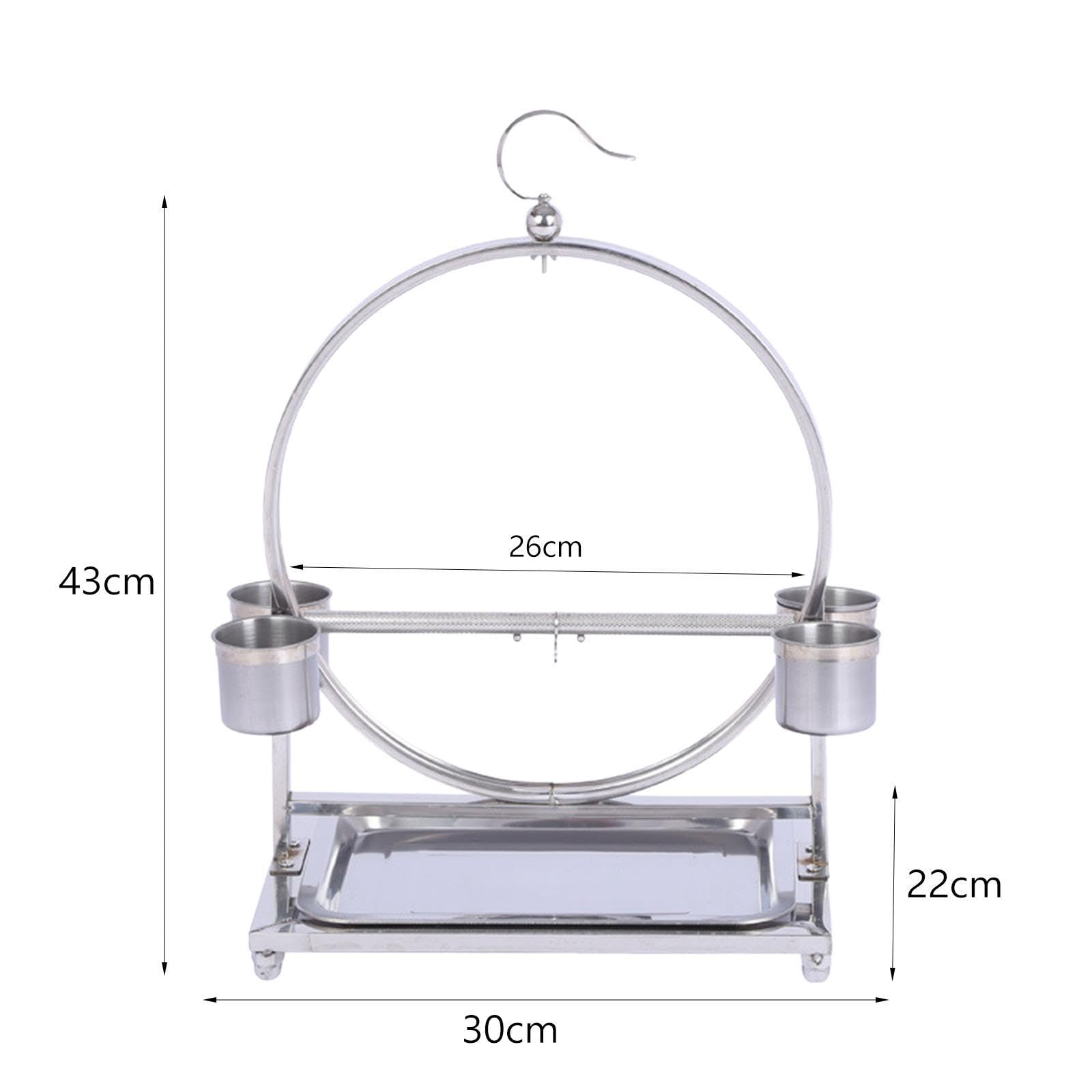Juguetes versátiles para pájaros con Soporte de y Percha de Acero Inoxidable para entretener a los pájaros en Divertidas sesiones de Juego. Soporte
