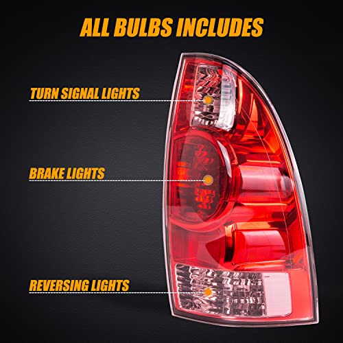 Ransoto Right Passenger Side Tail Light Assembly Compatible With 2005-2015 Toyota Tacoma Replace 8155004150 #TOP1