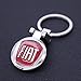 ESMPRO for Fiat Car Logo Keychain 3D Quality Metal H Key Chain Keyring Double Side