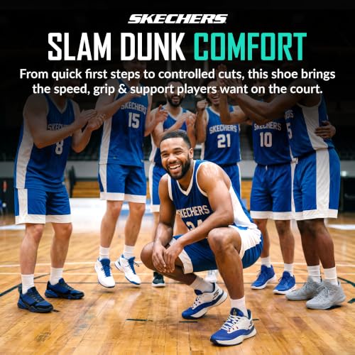Image of Skechers Men's SKX Nexus Basketball Shoe | 5GEN Midsole Cushioning, Move Foam Insole, Breathable Mesh Upper, Torsion Stability Plate, Goodyear Rubber Outsole