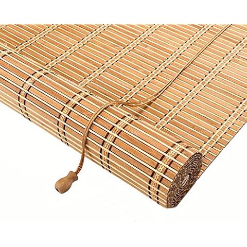 Natürliche Bambus-Rollo Raffrollo,Pavillon Patio Bambusjalousien Rollläden Cover