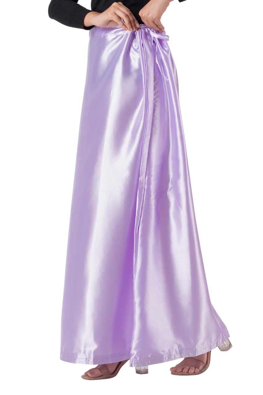 aangi Women’s Satin Petticoat for Saree | Soft & Skin-Friendly Saree Underskirt with Adjustable Drawstring Waist | No-Cling Comfortable Inner Skirt for Daily, Office-picture-21
