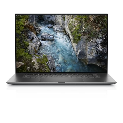 Image of Dell Precision 5750 17” 4K UHD+, i7-10875H, Nvidia Quadro RTX 3000, 2TB PCIe Gen 4.0x4 NVMe, 32GB DDR4, FPR & SD Card Reader, UK Backlit Keys, Silver top & Grey bottom cover, Windows 11 Pro (Renewed)