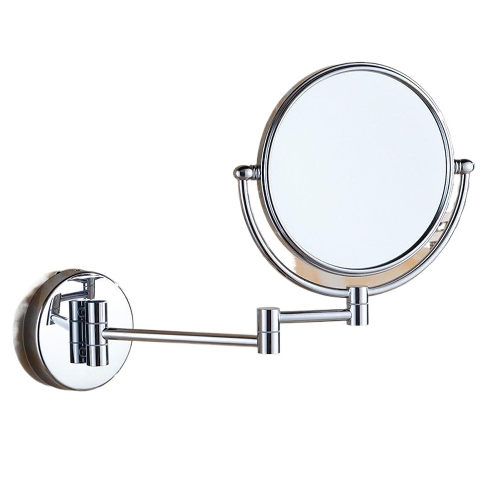 KTMBOHU Hole-free Bathroom Makeup Mirror Bathroom Double-sided Magnifying Beauty Mirror Wall-mounted Foldable Mirror(壁挂式)