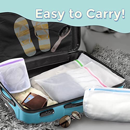 Myhomebody Mesh Laundry Bags | Delicates Bag For Washing Machine | Mesh Bags For Laundry With Zippers | Laundry Bags Mesh Wash Bags | Mesh Bag Laundry Bag As Travel Laundry Bags | 5 Pcs Set #TOP5
