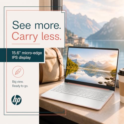 Image of HP Essential 15 Laptop, 32GB RAM, 1TB SSD, AMD Ryzen 3, Wireless Mouse