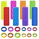 20 Stück Fidget Toys Set Anti Stress Spielzeug Adhs Spielzeug Sensory Toys Fidget Ringe Anti Stress Ring für Kinder Erwachsene Mitgebsel Geburtstag Geschenke ADHD