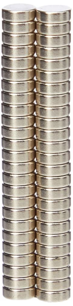 N35 Neodymium Magnet for Arts, Crafts, Model Making, DIY, Hobbies and Packaging - 3mm dia x 1mm thick - 0.13kg Pull - Pack of 50