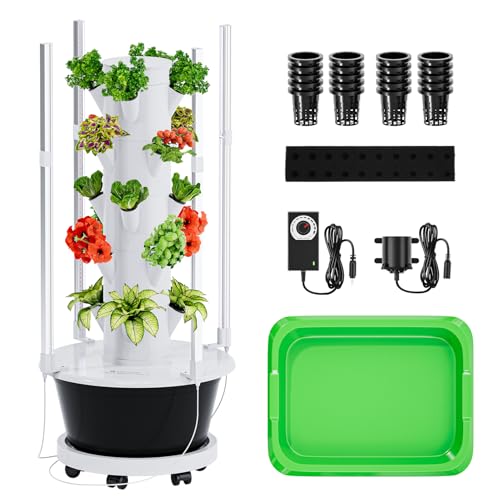 SPECILITE Hydroponics Growing System Kit with Full-Spectrum Grow Light, Movable