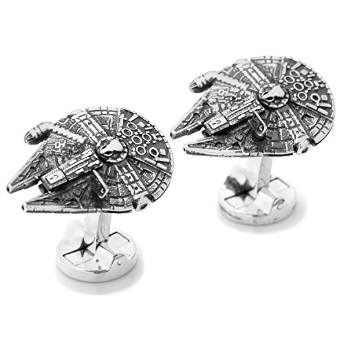 Star Wars 3D Millennium Falcon Cufflinks, Officially Licensed2