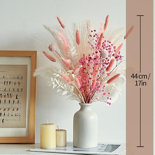 90pcs Flores Secas Pink Pampas Grass Decor miniatura 4