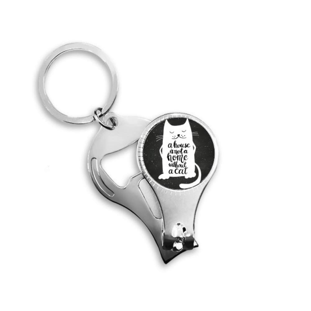 Pince à ongles Cat in Home coupe-ongles design noir blanc pour manucure maison