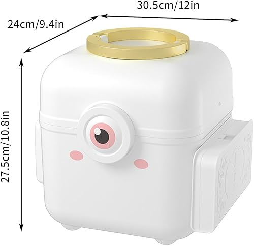 Miniatura 7 de Recipientes médicos de plástico para primeros auxilios familiares, bandeja plegable de 3 niveles con pastillero extraíble en ambos lados, bonitos
