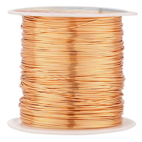 Tarnish Resistant Copper Wires 24 Gauge/0.5mm, 203 Feet, KC Gold