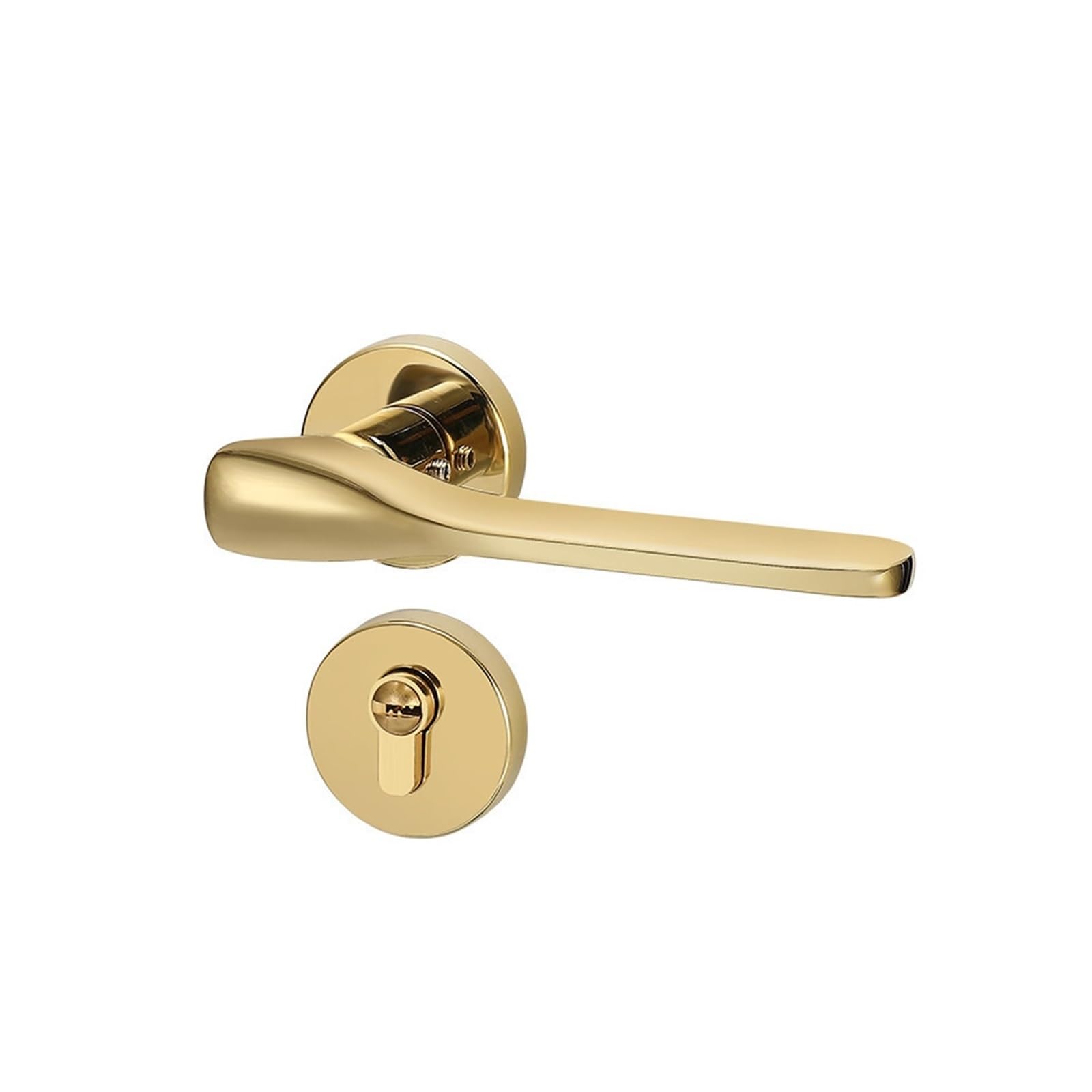 Serrure de porte d'intérieur luxe PVD Gold poignée magnétique premium