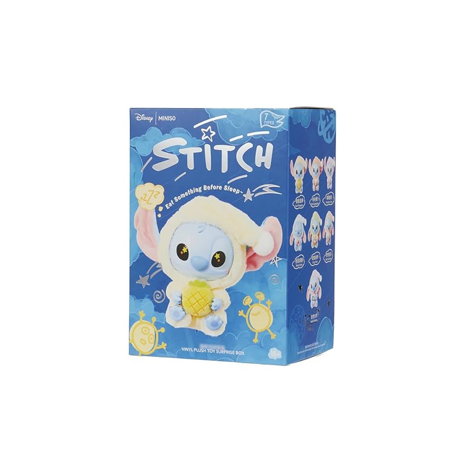 MINISO スティッチ Eat Something Before Sleep Amazon.com: MINISO Disney Stitch Eat Something Before Sleep