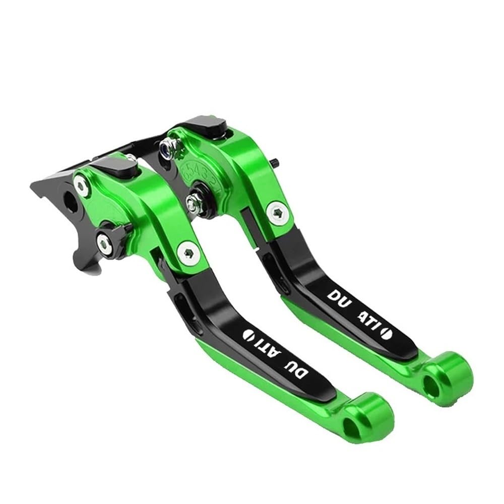 Henfdkptv W Brake Clutch Lever For Duc&Ati Monster 937/950/1200 1199 1299 959 Panigale V4 V2 Moto Clutch Lever Brake Lever Extendable Foldable Handle Levers(W)