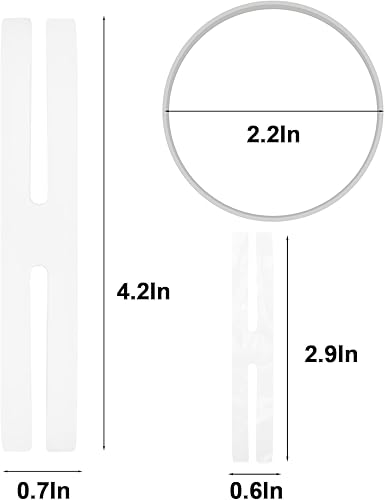 Miniatura 7 de Bandas de goma para teñido anudado, kit de 115 bandas de goma de teñido anudado, banda de goma blanca de silicona transparente para niños, mujeres,