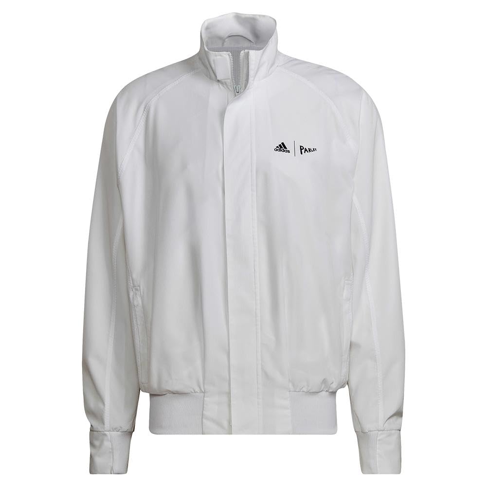adidas Men’s London Parley Tennis Jacket, WHITE, 2XL