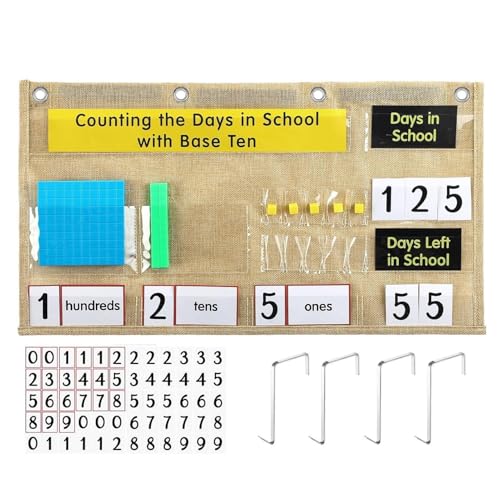 Compteur journalier magnétique avec blocs de pages pour l'école