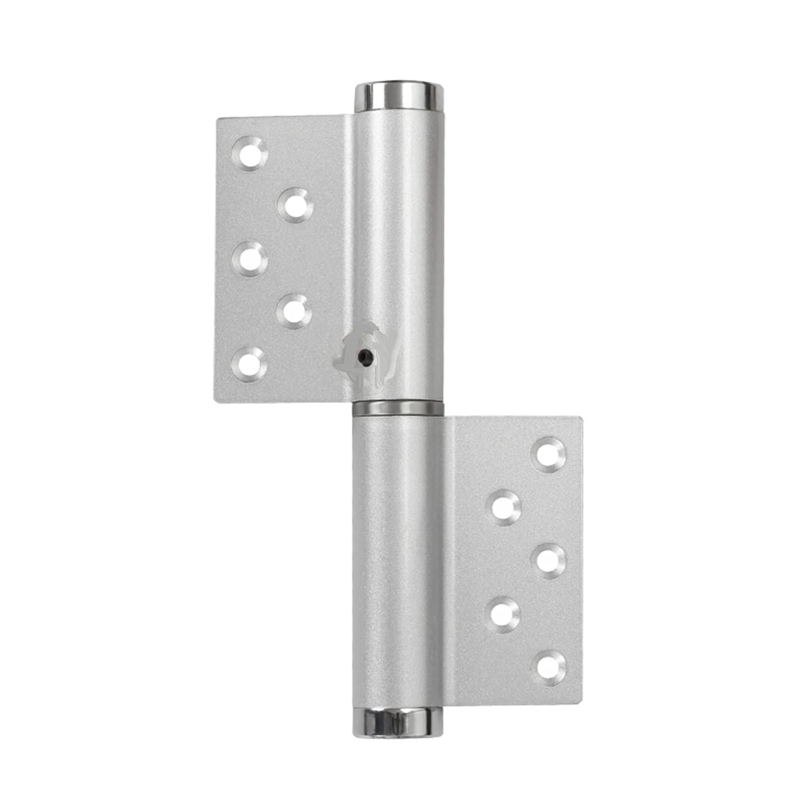 Hydraulic Silent Invisible Door Hinge, Automatic Concealed Door Spring Buffer Damping Door Closer Hinge(Silver Right)