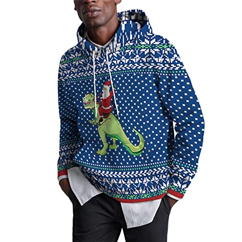 Sweat à capuche de Noël en polaire pull douillet pour soirées au coin du feu
