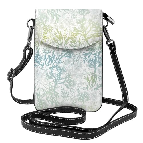 Pochettes pour téléphone portable femmes petit sac bandoulière portefeuille cuir PU