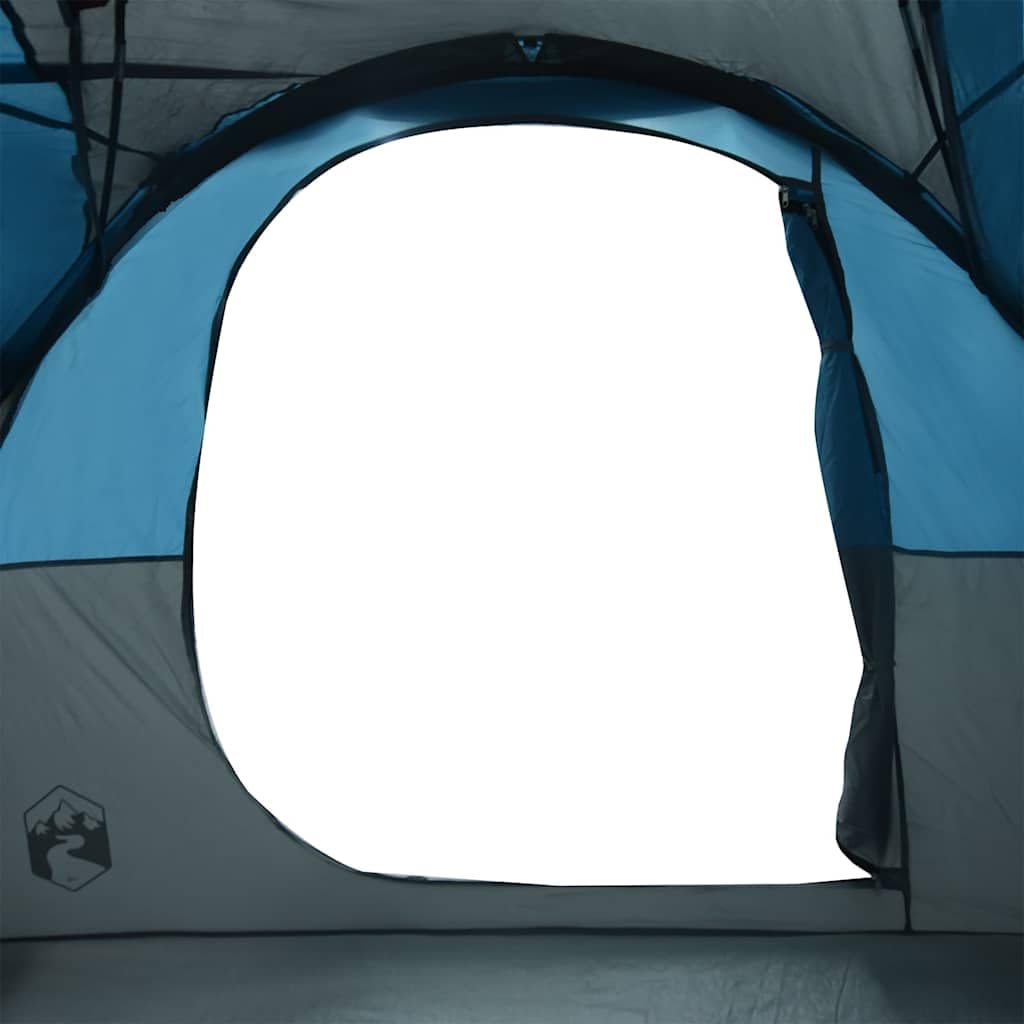 Tunnelzelt für 6 Personen, Großes Familienzelt mit 2 Schlafkabinen, Stabiles Campingzelt für Outdoor-Abenteuer, Gestell aus Glasfaser, Grün, 564 x 260 x 185 cm