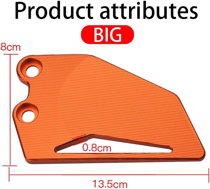 Miniatura 2 de motokano Accesorios de motocicleta reposapiés delantero y trasero Juego de placas de talón protector compatible con KTM Duke 390 2017 18 19 20 21