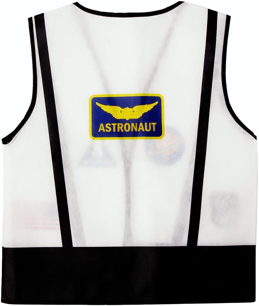 Tigerdoe Astronaut Costume for Kids - Astronaut Helmet and Vest- Outer Space Costume - Dress Up Fun Plush Helmet & Vest for Children - Image 7