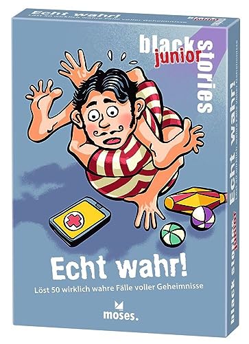 Moses. Black Stories Junior - True Stories | 50 wirklich wahre Geschichten voller Geheimnisse | Das Rätsel Kartenspiel für Kinder ab 8 Jahren