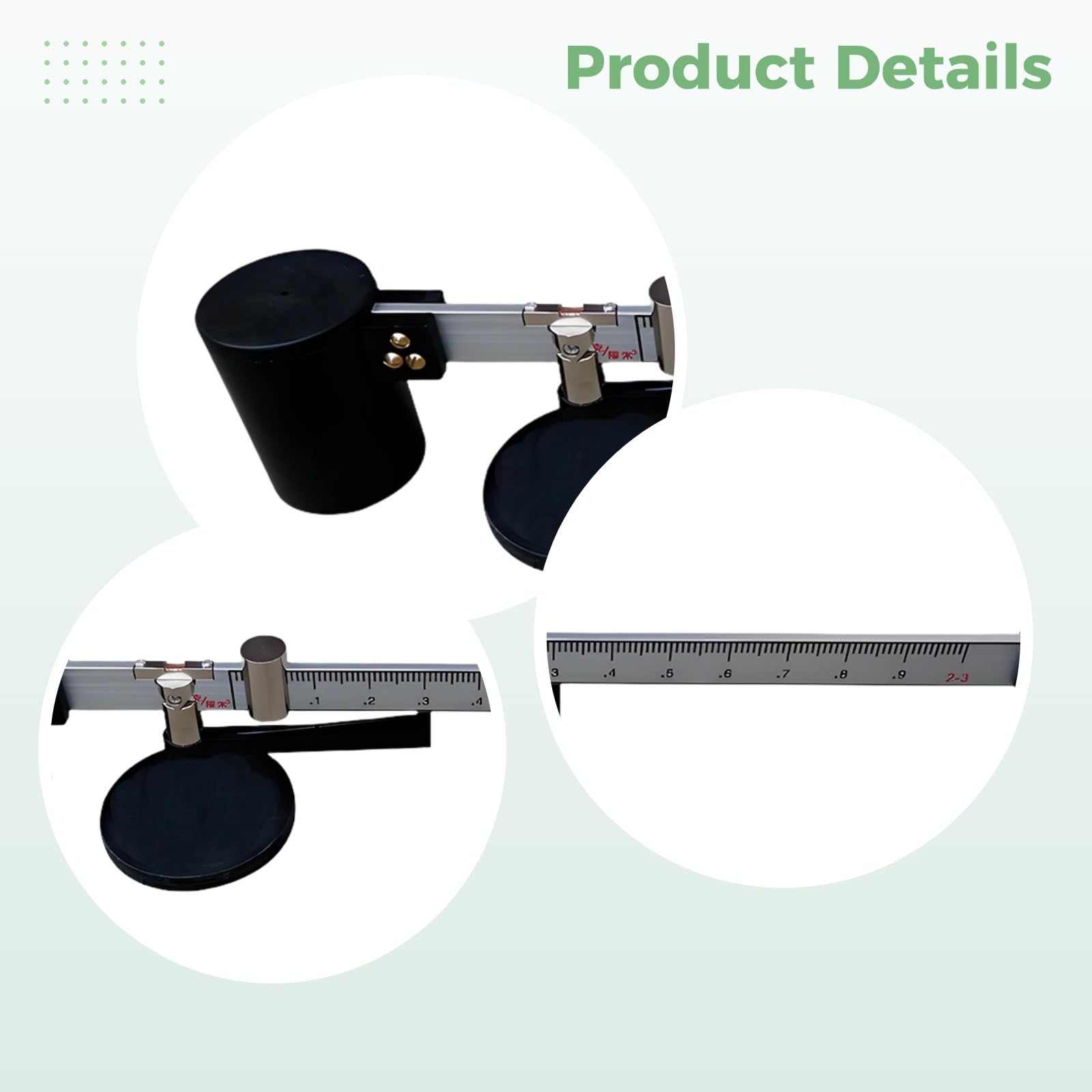 Mud-Hydrometer 0,96 bis 2,5 Bereich, Flüssigkeits-Densimeter Mud Balance für Bohrarbeiten, direkt ablesbare Mud-Skala, präzise Messung, Gehäuse aus robuster Aluminiumlegierung, mit Box
