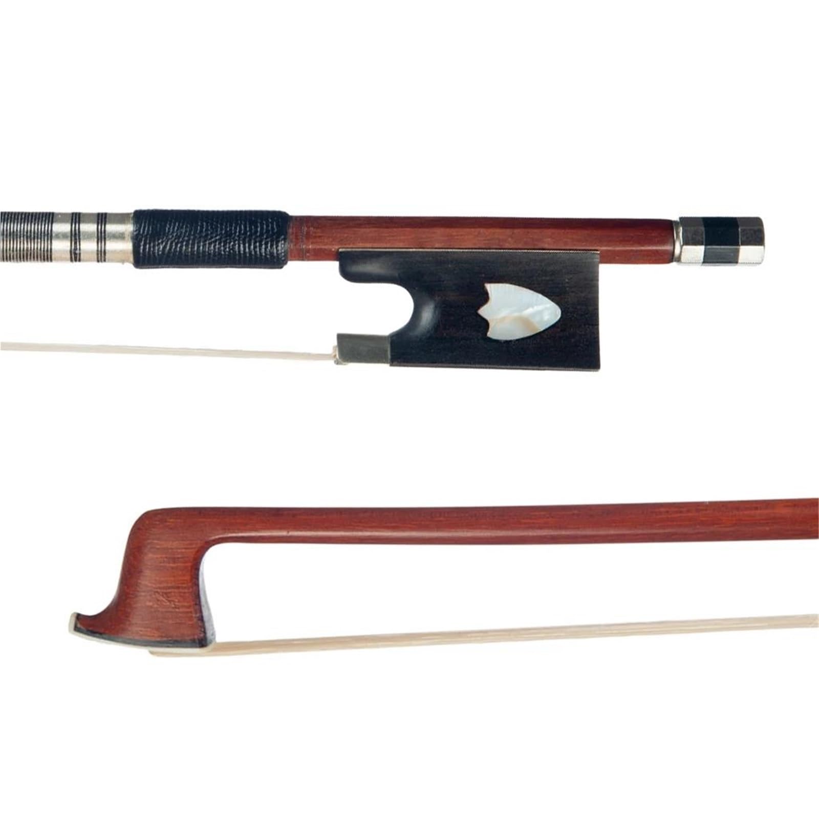 Arcos De Violín Profesionales El Arco De Violín Con Palo Redondo Crin Y Ébano Punta Plateada Es Perfecto Para Practicar