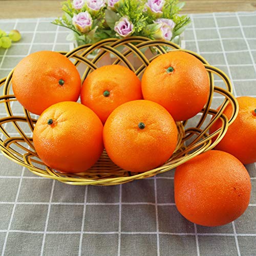 Haksen 12 Pcs Artificial Lifelike Simulation Oranges Fake Fruit Home Kitchen Cabinet Decoration #TOP4