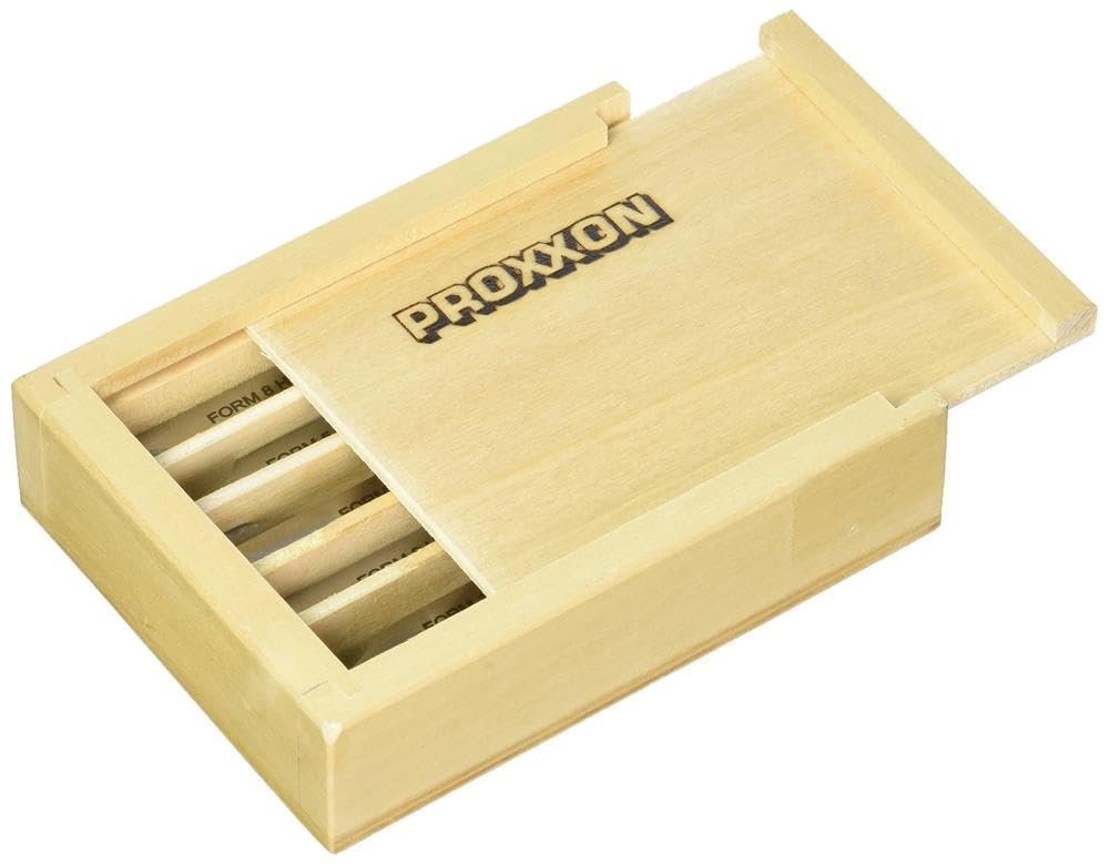 Proxxon 24530 Outils de Tournage en Acier HSS au Cobalt de Haute Qualité, Gris