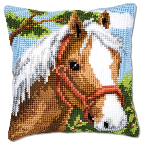 Vervaco, Kit Coussin Point De Croix, Poney, Multi-Couleurs