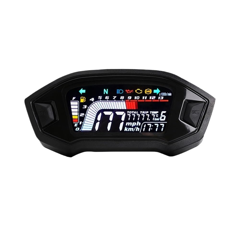 Compteur de Vitesse Digital Moto Compteur De Vitesse Numérique Universel pour Moto, pour Tableau De Bord À Double Compteur De Vitesse Et Odomètre pour GROM CRF250