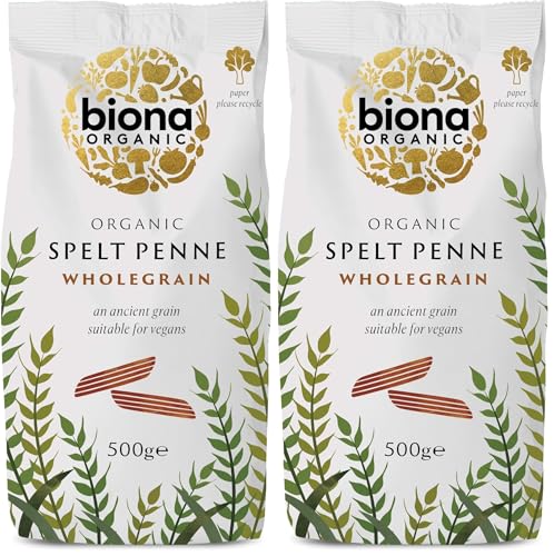 Image of Biona Organic Wholegrain Spelt Penne, 500g (Pack of 2)