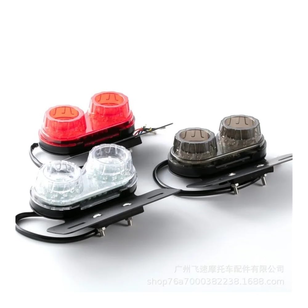Luce Freno Moto Fanale Posteriore A LED Per Moto Locomotiva Fanale Posteriore Posteriore Multifunzionale Luce Freno Lampada Da Guida Accessori Universali