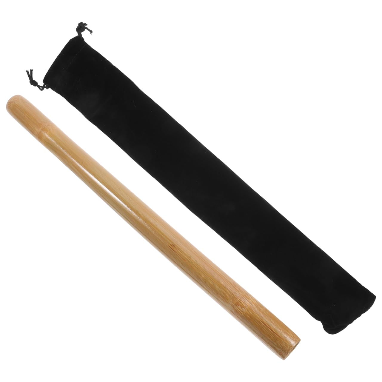GALPADA Rodillo Madera Masaje de Bambú para Moldear el Cuerpo Bolsa de Viaje Portátil Adecuado para Masaje Corporal y Relajación en Salón o Viaje