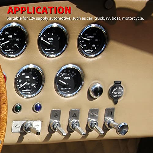 Image of DaierTek Cigarette Lighter Socket DC 12V Car Cigarette Lighter 12 Volt Female Power Outlet Socket Replacement with Cover Wiring Harness for Automotive Truck RV Boat Motorcycle