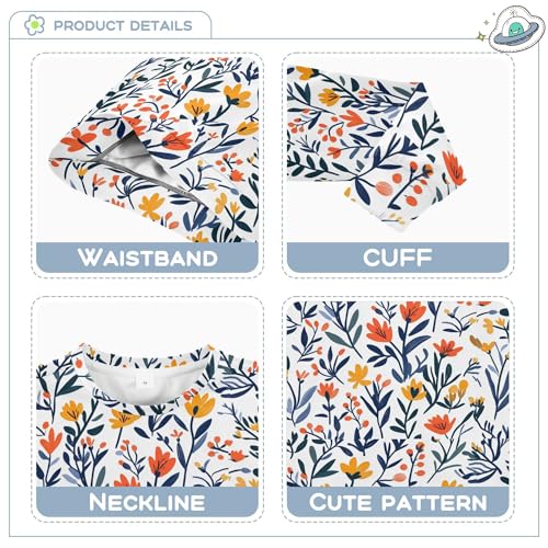 JUNZAN Flowers Lily Butterflies White Big Girls Hoodie Sweatshirt Fleece Outerwear for Kids Camping 4T3