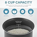 AROMA® Digital Rice Cooker, 4-Cup (Uncooked) / 8-Cup (Cooked), Steamer, Multicooker, Slow Cooker, Oatmeal Cooker, Auto Keep Warm, 2 Qt, Stainless Steel Exterior - Image 5