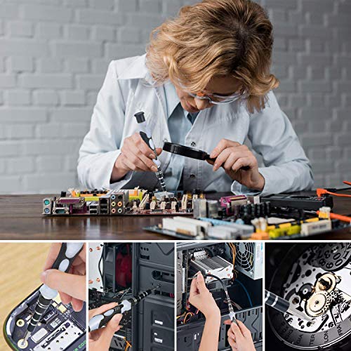 Precision Screwdriver Set Magnetic - Mini 124 in1 Professional Screw driver Tools Sets, PC Repair Tool Kit for Mobile Phone Tablet Computer Watch Camera Eyeglasses Electronic Devices DIY Hand Work