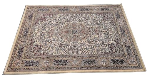 Image of Cozy Soft MATERIAL Non Slip Carpet for Home Decor Aesthetic Rugs with 1 inch Thickness Kashmiri Design Size 5X7