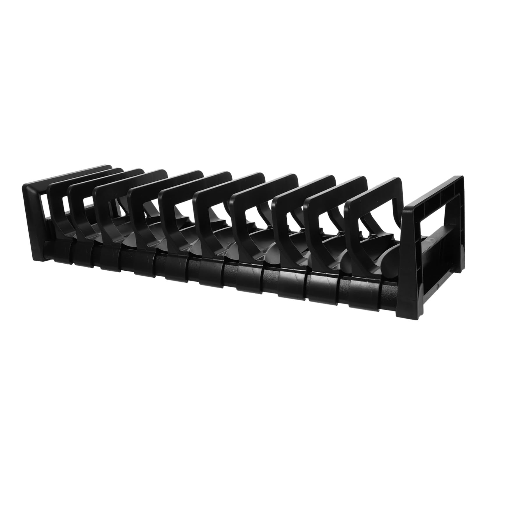 VALICLUD Organisateur de Vaisselle pour Placard avec Compartiments Support Antidérapant pour Assiettes et Bols Rangement pour Cuisine
