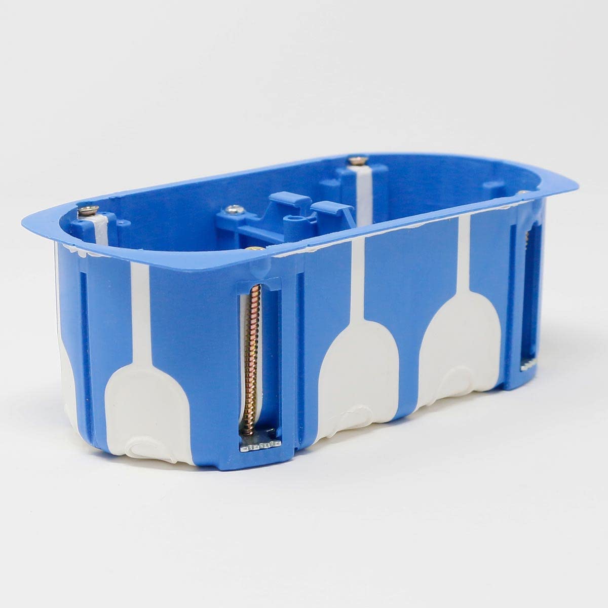 5er Packung Doppel-Hohlwanddose winddicht, blau, 60mm